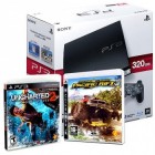   Игровая приставка Комплект «Sony PS3 (320 Gb) (CECH-2508B)» + игра «MotorStorm Pacific Rift» + игра «Uncharted 2»