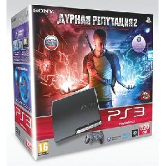  Комплект «Sony PS3 (320 Gb) (CECH-2508B)» + игра «Дурная репутация 2»