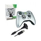 Джойстики для Xbox 360  X360: Беспроводной Silver геймпад и зарядный комплект - Silver accessory pack (QFF-00006: Microsoft)
