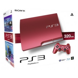   Комплект Sony PS3 Red (320 GB) (CECH-3008BSR) + Дополнительный контроллер красный