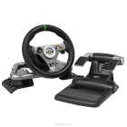 Руль для Xbox 360  X360: Беспроводной гоночный руль (Wireless Racing Wheel для XBox 360: Madcatz)