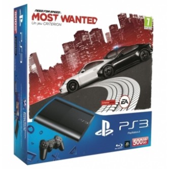   Комплект «Sony PS3 Super Slim (500 Gb) (CECH-4008C)» + игра «Need for Speed: Most Wanted»