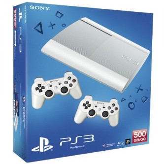   Комплект «Sony PS3 Super Slim White (500 Gb) (CECH-4008CLW)» + Дополнительный контроллер белый