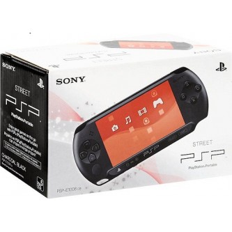 Консоль PSP  Комплект «Sony PSP Slim Base Pack Black (PSP-E1008/Rus)» + игра «Тачки 2» + игра «LittleBigPlanet»
