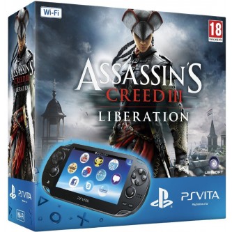 Консоль PS Vita  Комплект Sony PS Vita WiFi Black Rus (PCH-1008ZA01) + PSN код активации Assassin's Creed. Освобождение