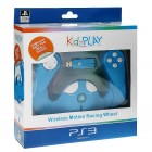 PS3: Kidz Play Детский Руль Беспроводной голубой (Kidz Play Wireless Motion Wheel: KP807B: A4T)