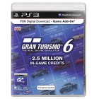 Gran Turismo 6. Игровая валюта (дополнение). Карта оплаты 2,5 млн. кредитов